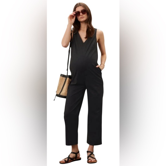 Soon Maternity Lily Feeding Maternity Jumpsuit Size M - Picture 1 of 9